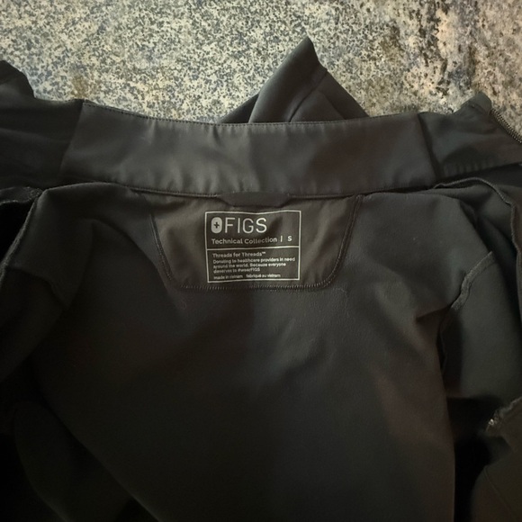 Figs Women's Black Contour Utility Jacket S - Picture 8 of 10